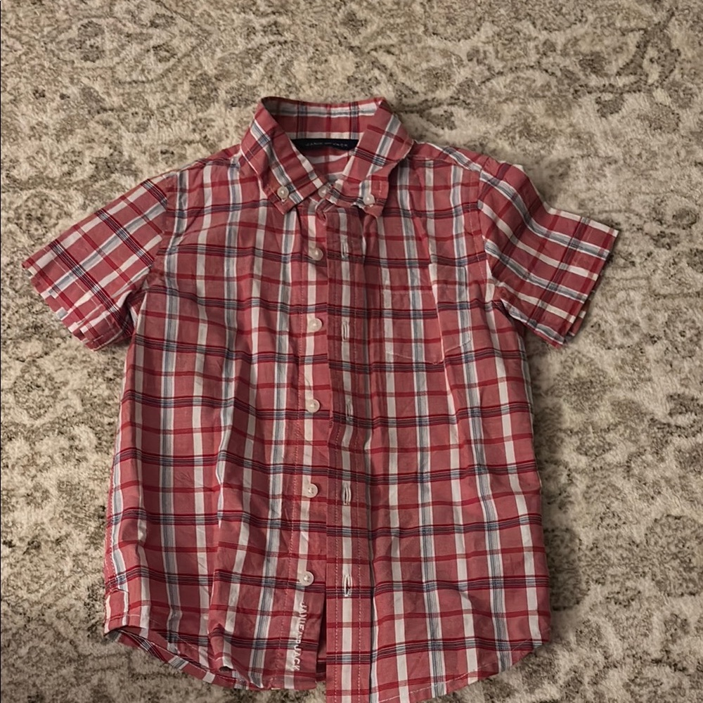 Janie and Jack Red Plaid Shirt
